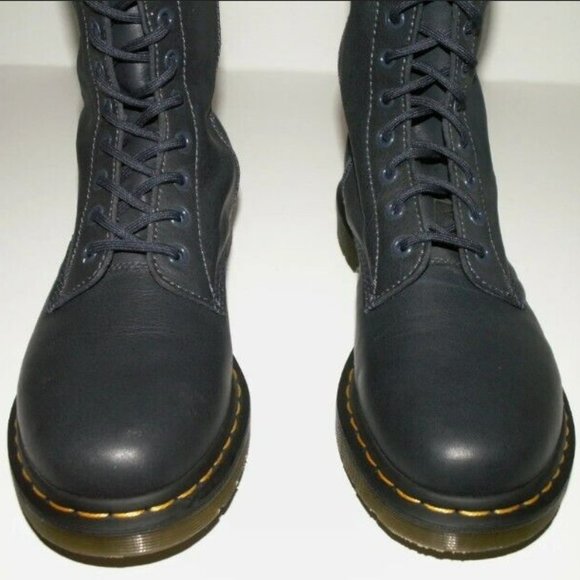Dr Doc Martens Boots Blue Mid-Calf Zip Ladies US 11 UK 9 EU 43 Used Condition A+ - Picture 5 of 11